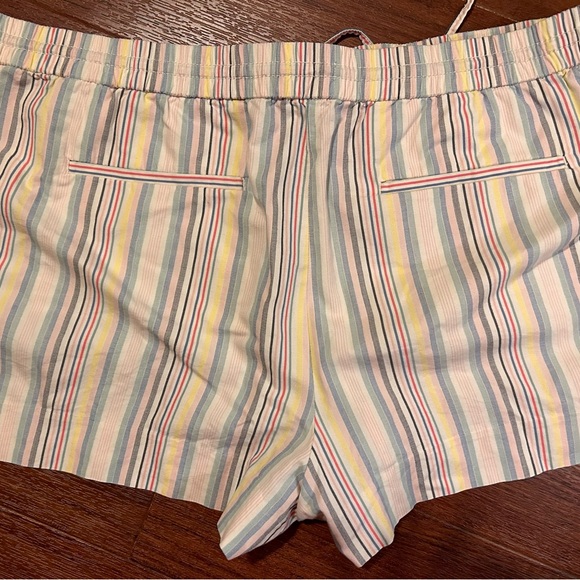 LOFT Women's Casual Striped multi colored Shorts Size XL Cotton - Picture 3 of 5